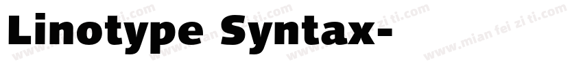 Linotype Syntax字体转换